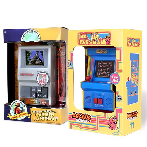 Arcade Classics - Ms Pac-Man Mini Arcade Game and Carmen Sandiego ...