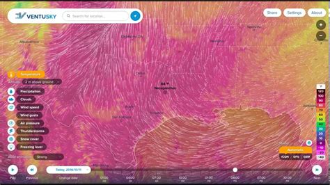 Ventusky Weather Map - YouTube