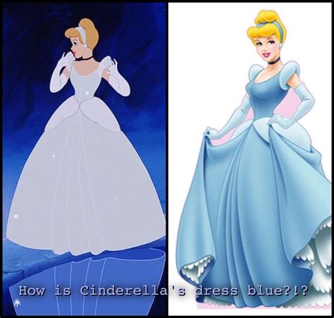 How is Cinderella's dress blue? It was NEVER blue. | Cinderella dresses ...