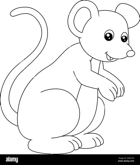 Mouse Coloring Page Isolated for Kids Stock Vector Image & Art - Alamy