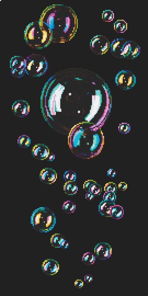 Soap Bubbles Digital Pattern for Cross Stitch - Etsy | Phone wallpaper, Pixel art, Wallpaper