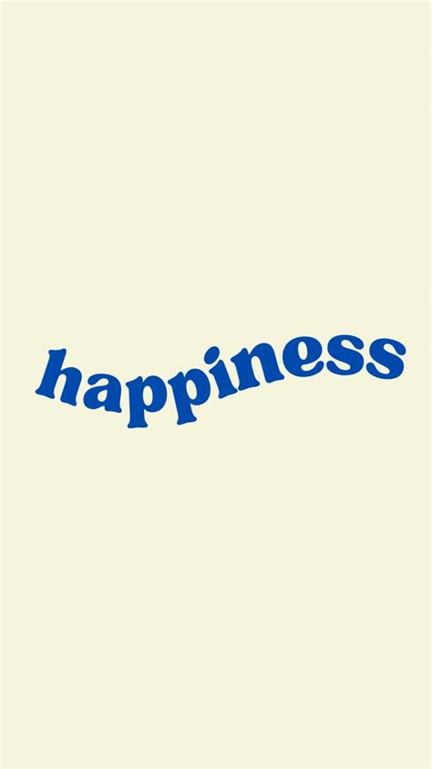 the word happiness written in blue on a white background