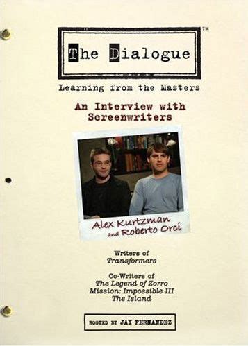 THE DIALOGUE DVD Reviews: Interviews with Screenwriters Paul Haggis and Duo Alex Kurtzman and ...