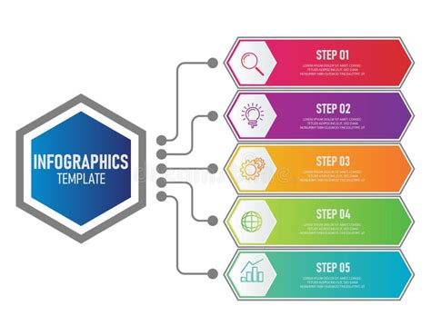 Business Infographics Template with Grey Color, Diagram, Workflow, Web ...