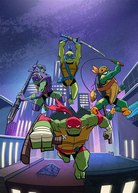 Rise of the Teenage Mutant Ninja Turtles on Behance Ninga Turtles, Turtle Wallpaper, Cartoon ...