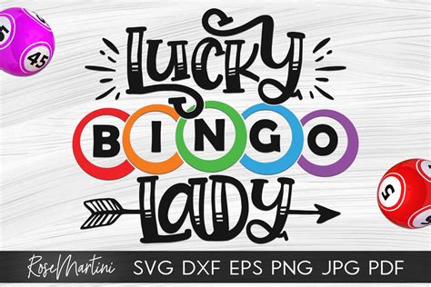 Lucky Bingo Lady SVG file for cutting machines Cricut | Etsy