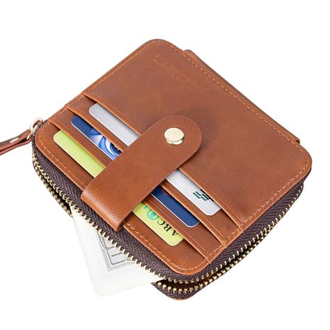 2018 new Leather Unisex Business Card Holder Solid Cards Storage Card ID holders Case Supplies ...