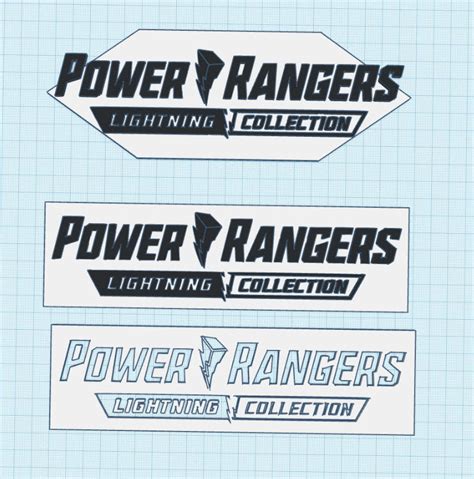 STL file Power Rangers Lightning collection logo・3D printer design to download・Cults