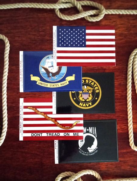 US Navy Flag Stickers - Assorted