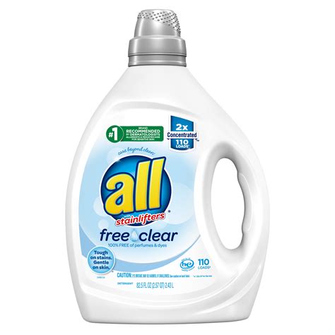 all Free Clear For Sensitive Skin, 110 Loads, Liquid Laundry Detergent ...