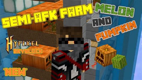 How to Build an AFK Pumpkin/Melon farm | Hypixel Skyblock - YouTube