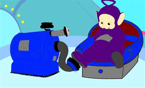 Noo-Noo Tickles Tinky Winky In His Bed by Galactic542 on DeviantArt