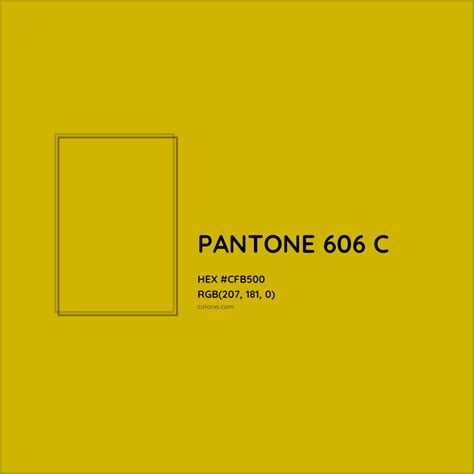 About PANTONE 606 C Color - Color codes, similar colors and paints ...