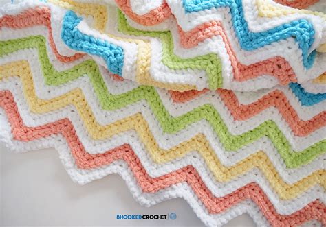 The Perfect Chevron Crochet Blanket Pattern by Yarnspirations ...