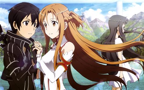 Kirito Asuna and Yui k Ultra HD Wallpaper and Background | Sword art, Sword art online, Sword ...