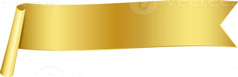 Gold ribbon banner tag label design, isolated background 16622308 PNG