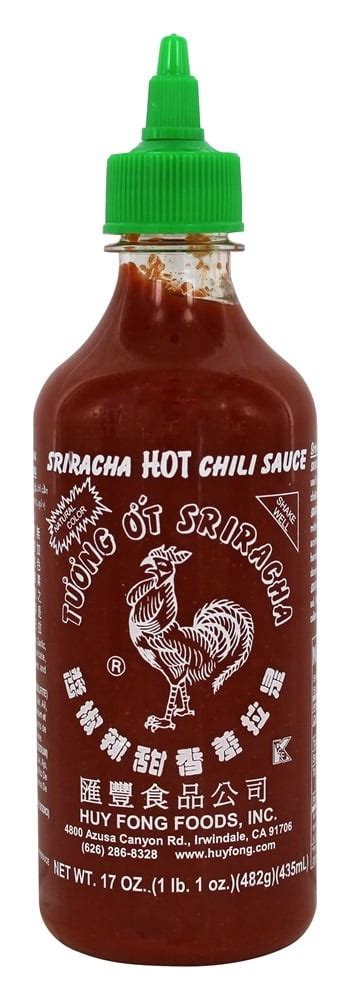 Huy Fong Foods, Inc. - Sriracha Hot Chili Sauce - 17 oz. - Walmart.com