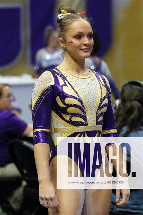 January 19, 2024: LSU s Savannah Schoenherr gets ready for her vault ...