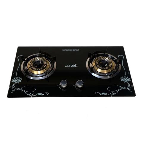 Cotek AQ-G202F Double Burner Gas Stove Price in Bangladesh - ShopZ BD