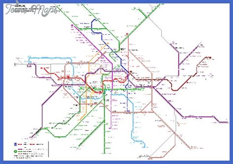 Berlin Subway Map - ToursMaps.com