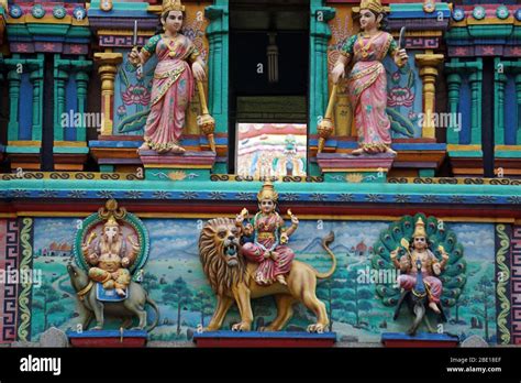 colorful hindu temple in ho chi minh city Stock Photo - Alamy