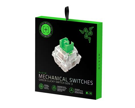 Razer Mechanical Switches - Green Clicky Switch (36pcs) - MaxGaming.com