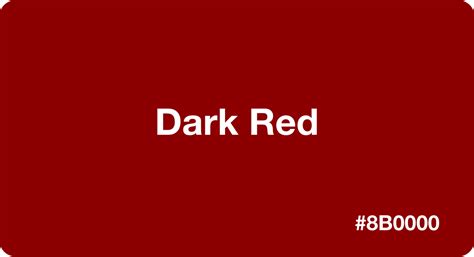 Dark Red Color Code