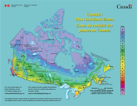 Canada’s Plant Hardiness Zones - Zones de rusticité des plantes au Canada | Plant hardiness zone ...