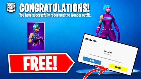 Here's How You CAN Get The WONDER Skin For FREE in Fortnite.. - YouTube