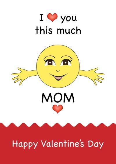 I love you this much mom Valentine's day card | Valentines for mom ...