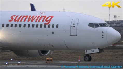 [4K] Sunwing Lease From SmartWings [OK-TSO] Takeoff-RWY 23 (Toronto Pearson) 12/8/2018 - YouTube