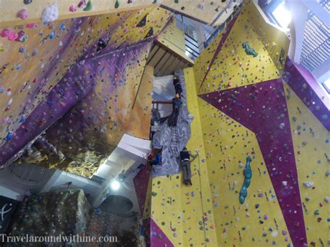 Indoor klimmen bij Kendal Wall Lake District UK