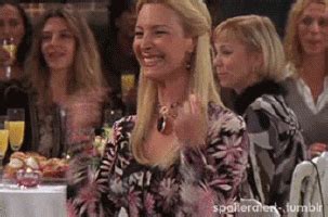 Excited Phoebe GIF - Friends Phoebe Laugh - Discover & Share GIFs