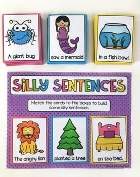 Silly Sentences - Writing Center - My Teaching Pal