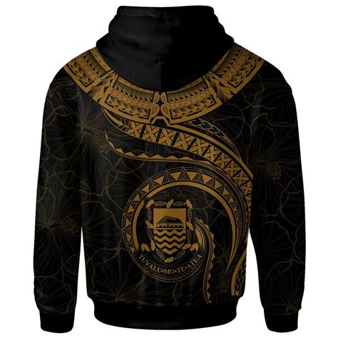 Tuvalu Polynesian Hoodie - Tuvalu Waves (Golden) | Personalized hoodies ...