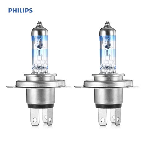 Philips Pair of High Brightness 12V 55W H4 Halogen Bulb Lamp 3700K ...