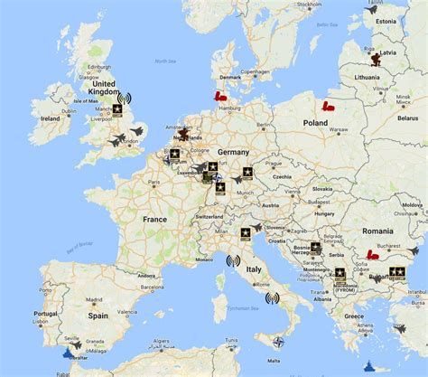 Military Bases In Europe Map