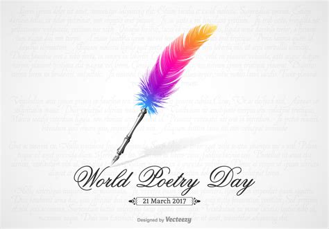 Free World Poetry Day Vector Design 130410 Vector Art at Vecteezy