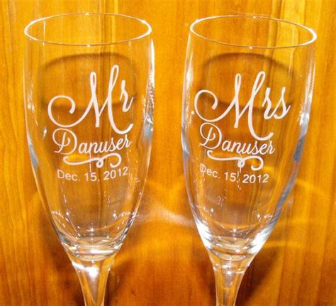Personalized champagne flutes CUSTOM ENGRAVED by MaggiesCraftTime, $38.00 | Personalized ...