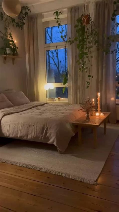 Cozy Bedroom Decor with Candles