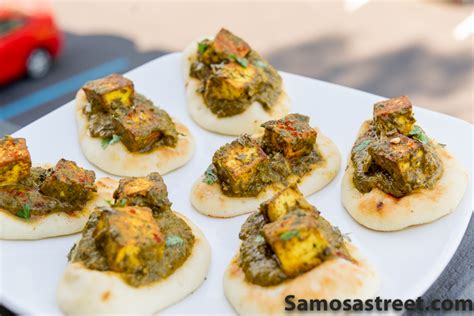 Palak Paneer Naan Bites - Samosa Street