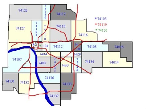 Zip Code Map Tulsa – Map Vector