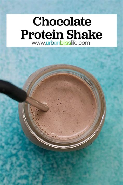 Chocolate Post-Workout Protein Shake - Urban Bliss Life