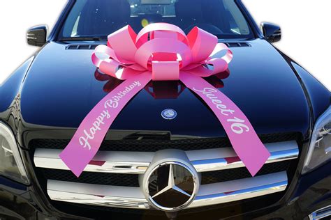 Ribbons & Bows Large Big bow for cars with Personalised tails ALL COLOURS Birthdays Home