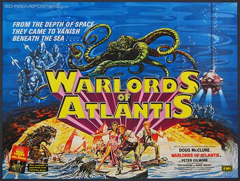 Warlords of Atlantis (1978) - Original British Quad Movie Poster