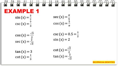 Reciprocal Identities in Trigonometry (With Examples) - Owlcation