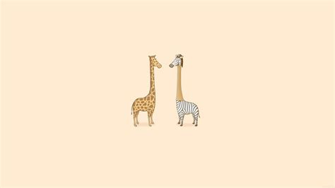 aj79-cute-giraffe-yellow-animal-minimal - Papers.co