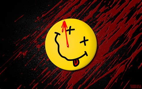 Nirvana Smiley Face Wallpaper - WallpaperSafari