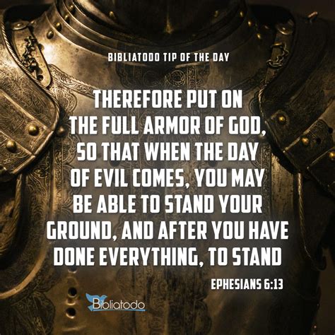 Therefore put on the full armor of God - CHRISTIAN PICTURES