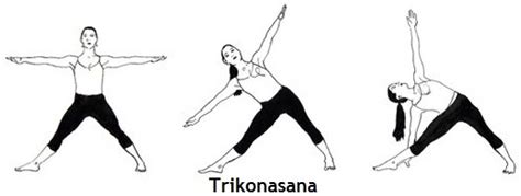 Reduce your waistline fat with Triangle pose- Trikonasana